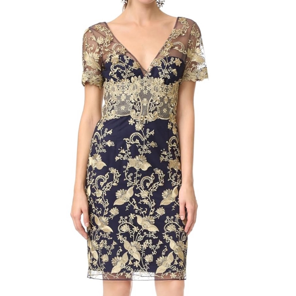 !NEW! Marchesa Notte - Embroidered Tulle Dress - !NEW!